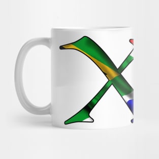 South Africa South African flag X Mug